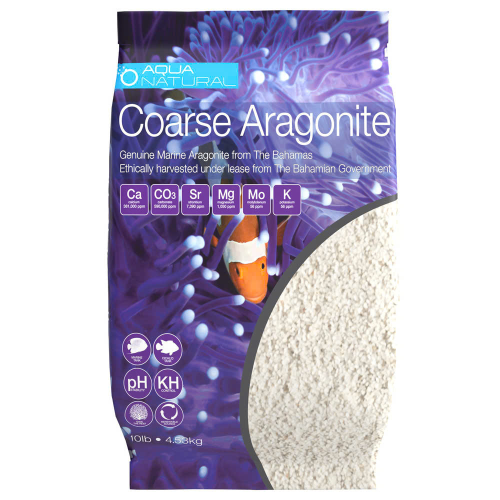 Pisces USA Aqua Natural Coarse Aragonite 10lbs for sale | Splashy Fish