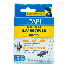 API AMMONIA TEST STRIPS Freshwater and Saltwater Aquarium Water Test Strips 25 For Sale |Test Box | Splashy Fish