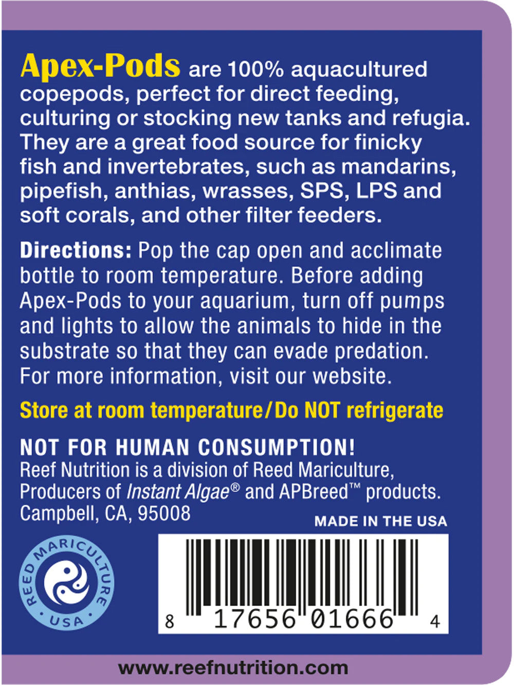 Reef Nutrition Apex-Pods for sale | Splashy Fish