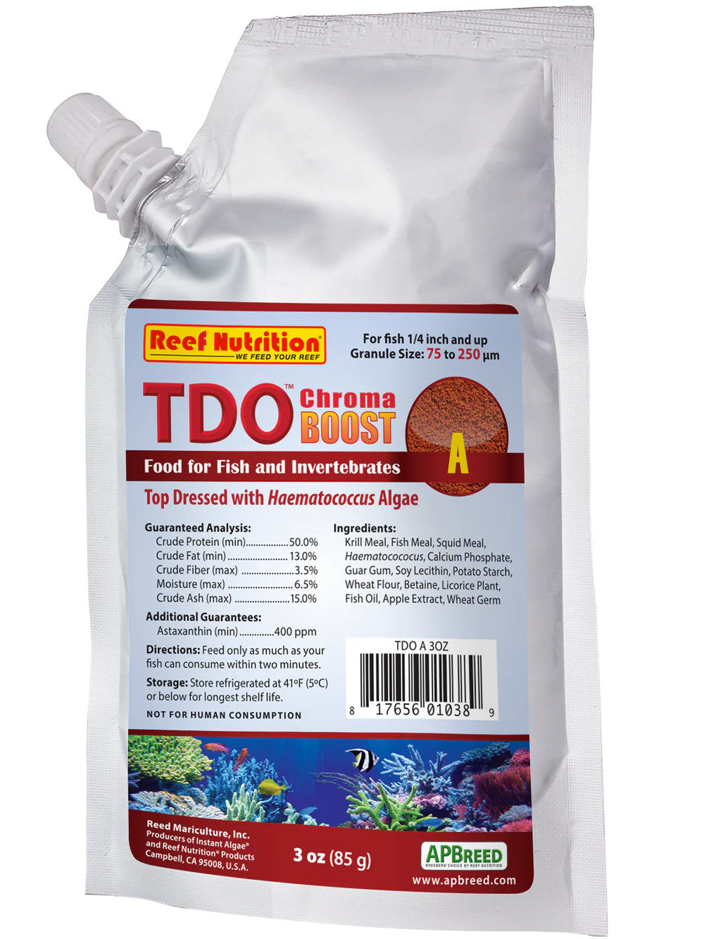 Reef Nutrition TDO Chroma BOOST A 3oz For sale | Splashy Fish