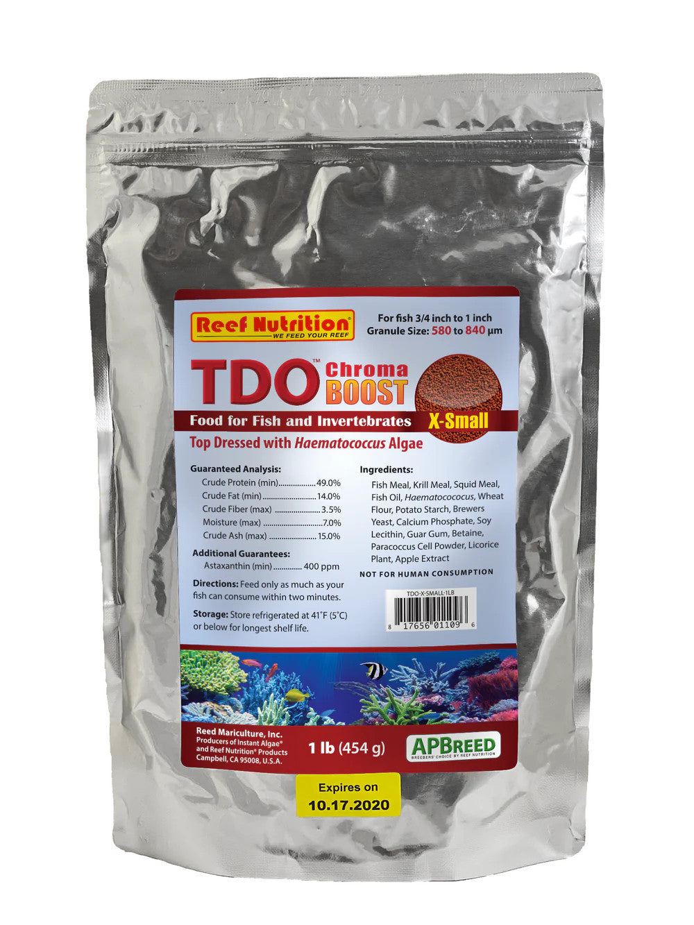 Reef Nutrition TDO Chroma BOOST C1 1lb For sale | Splashy Fish