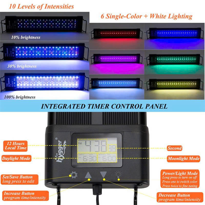 Hygger Planted Aquarium Lighting 24/7 Light for sale | Splashy Fish