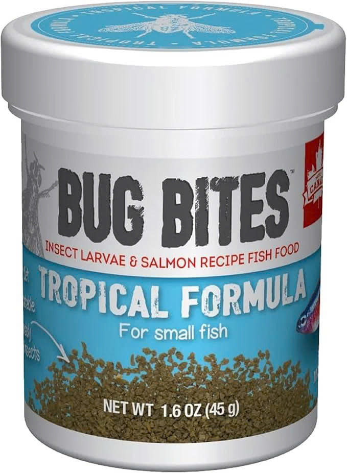 Fluval Bug Bites Tropical Fish Small Granules 1.6 oz for sale
