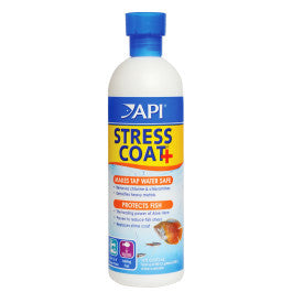 API STRESS COAT Aquarium Water Conditioner 16-Ounce Bottle For Sale | Splashy Fish