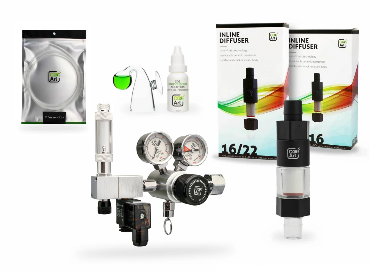 Co2Art Complete Aquarium CO2 System with in-tank Flux_ Diffuser