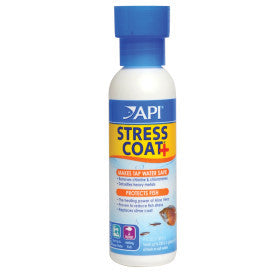 API STRESS COAT Aquarium Water Conditioner 4-Ounce Bottle For Sale | Splashy Fish