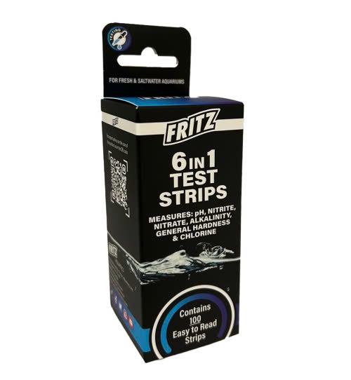 Fritz 6 in 1 Test Strips 100 Count for sale | Splashy Fish