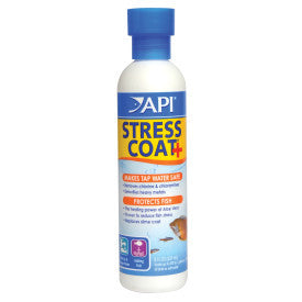 API STRESS COAT Aquarium Water Conditioner 8-Ounce Bottle For Sale | Splashy Fish