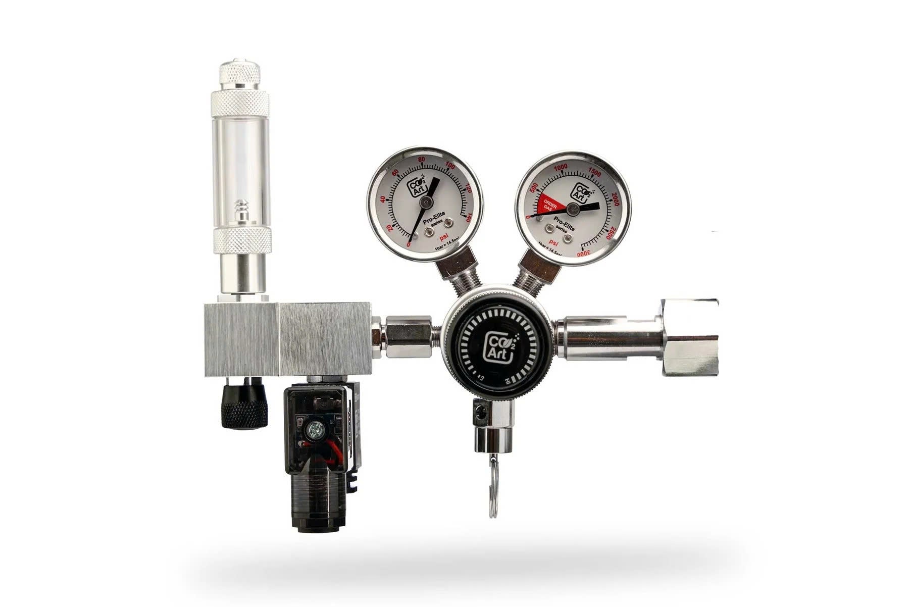 Co2Art Aquarium CO2 Dual Stage Regulator with Integrated Solenoid