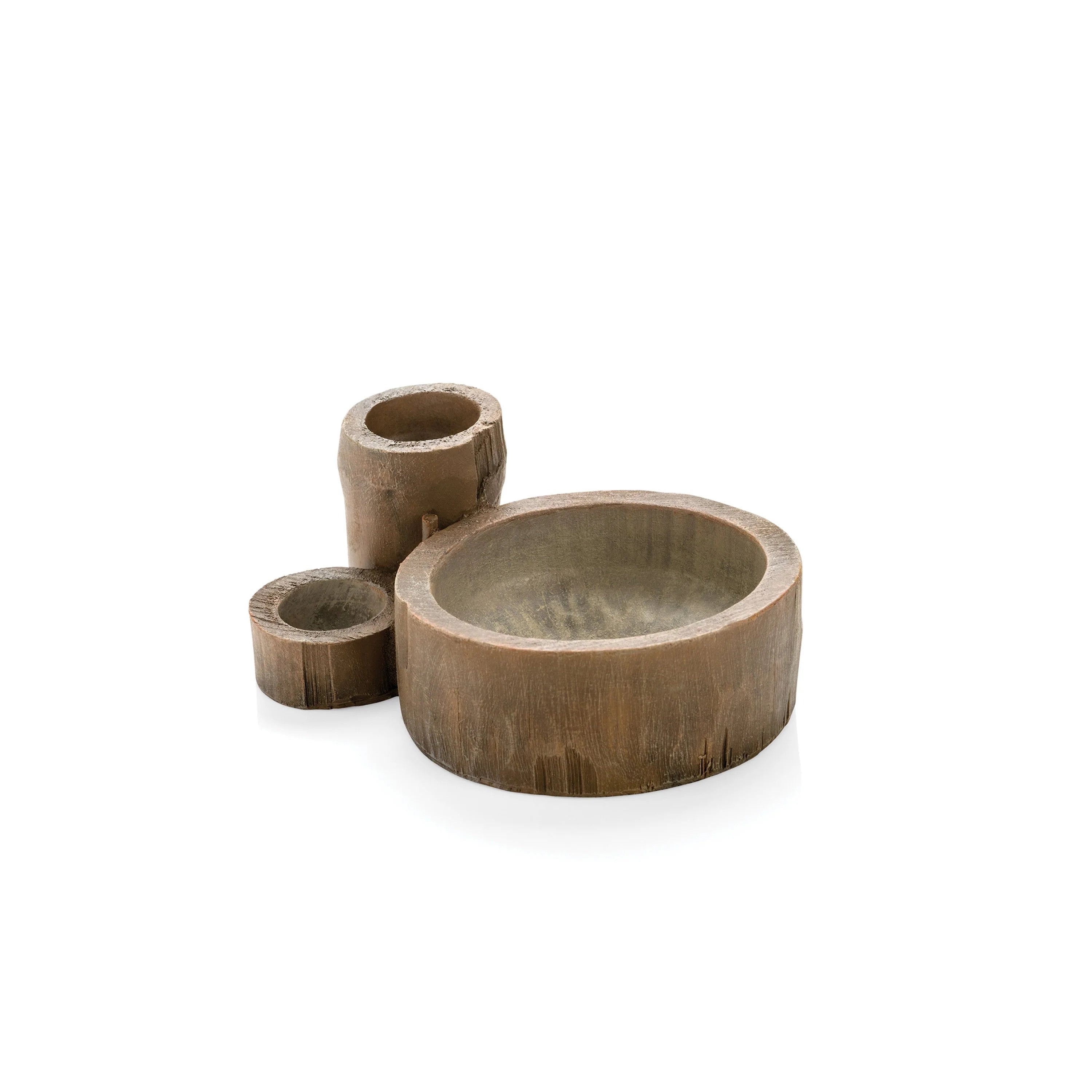 EARTH Bamboo Sculpture small brown