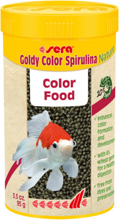 sera Goldy Color Spirulina Nature 250 ml (3.4 oz. (95 g)) for sale |Splashy Fish