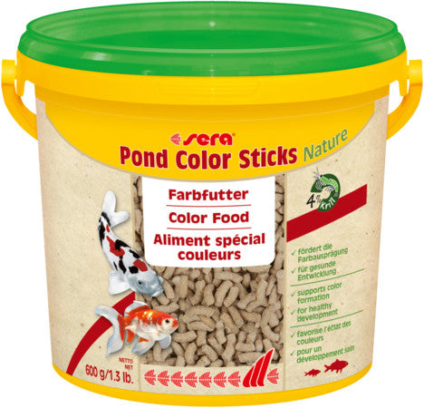 sera Pond Color Sticks Nature  3.800 ml (1.3 lb. (600 g)) for sale |Splashy Fish