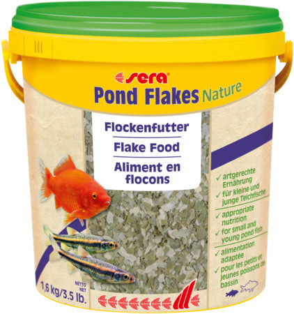 sera Pond Flakes Nature  10 l (3.5 lb. (1,6 kg)) for sale |Splashy Fish
