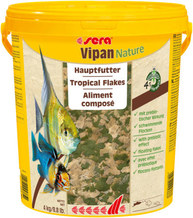 sera Vipan Nature Tropical Flakes  21 l (8.8 lb. (4 kg)) for sale |Splashy Fish