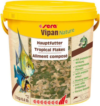 sera Vipan Nature Tropical Flakes XL  10 l (4.4 lb. (2 kg)) for sale |Splashy Fish