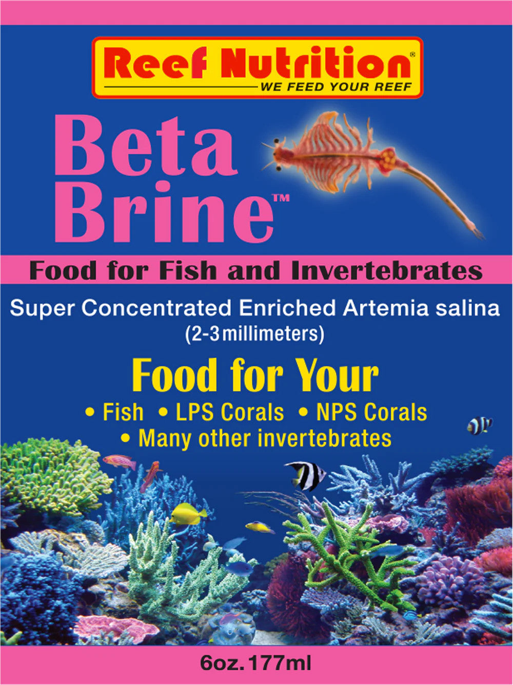 Reef Nutrition Beta Brine for sale | Splashy Fish