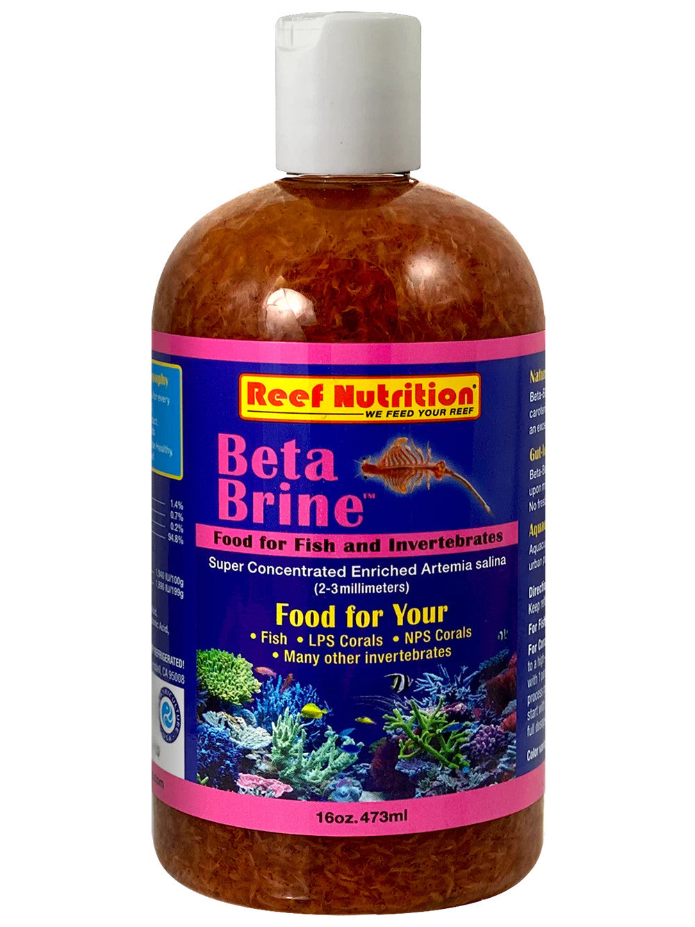 Reef Nutrition Beta Brine 16oz for sale | Splashy Fish