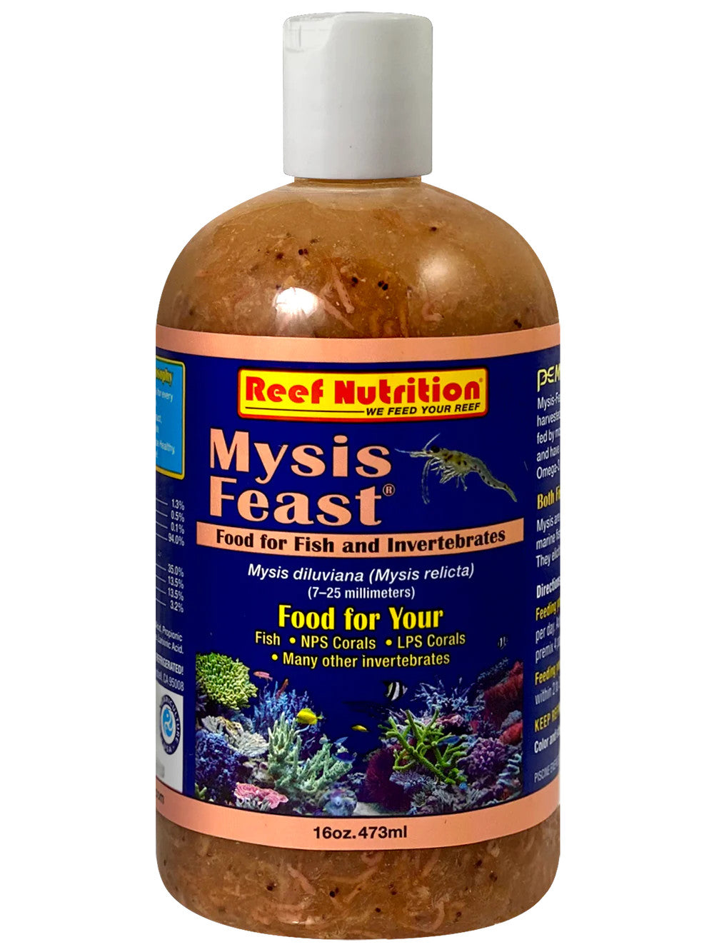 Reef Nutrition Mysis-Feast 16oz for sale | Splashy Fish