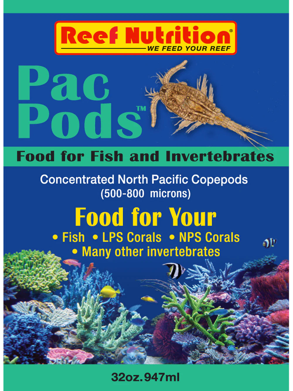 Reef Nutrition Pac-Pods for sale | Splashy Fish