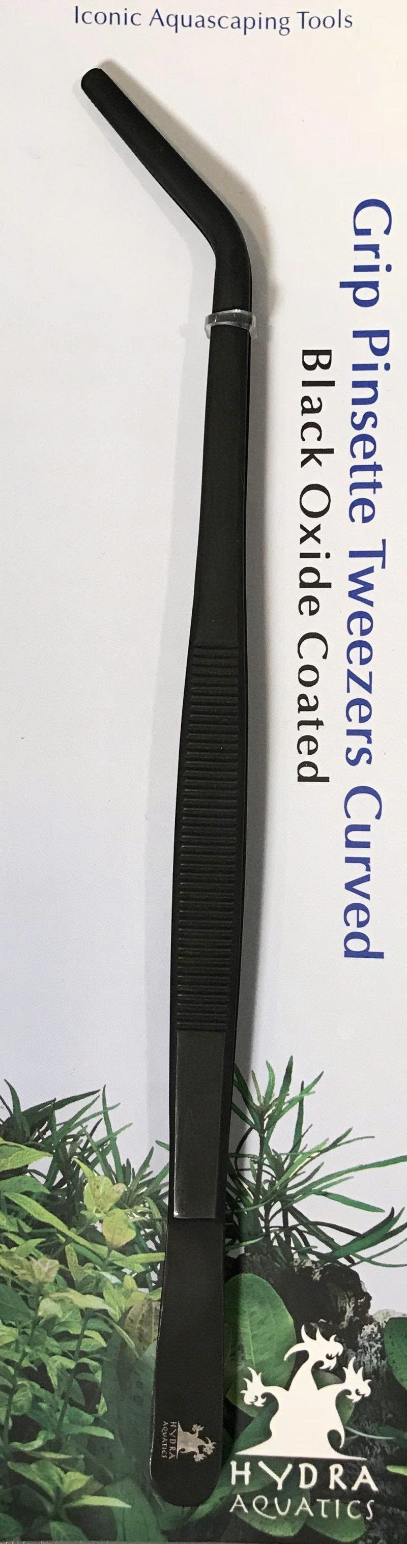 Grip Pinsette Tweezers Curved – Black Oxide – 10″ for sale