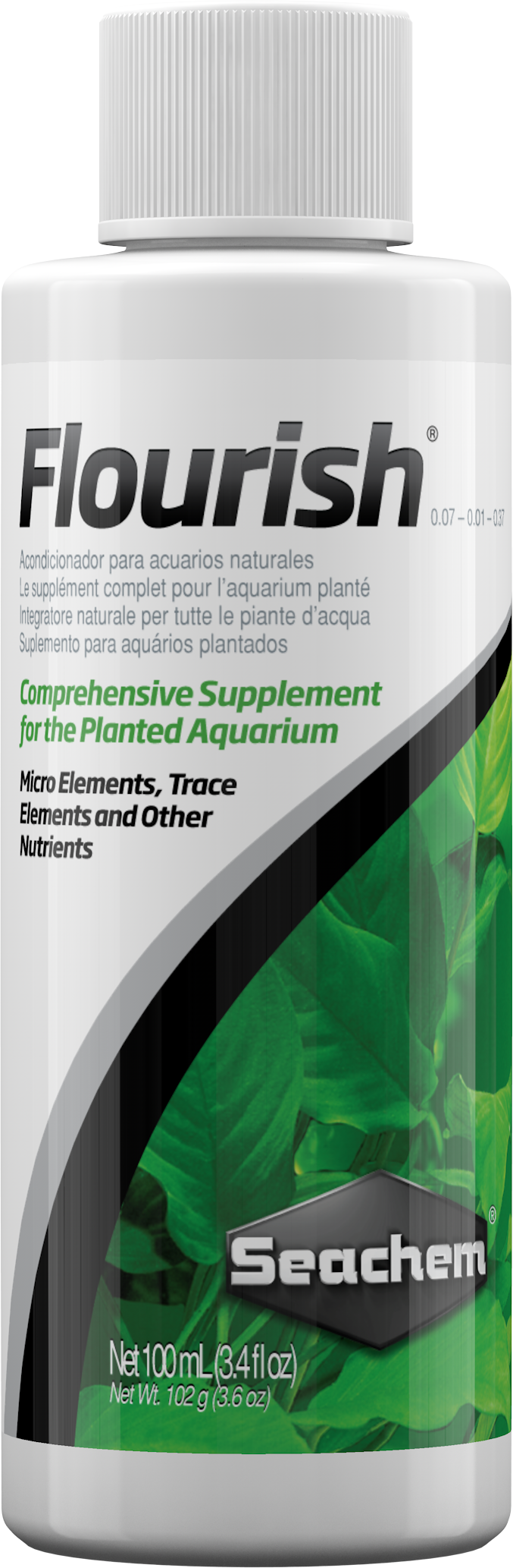 Seachem Flourish 100ml For Sale | Live Freshwater Plant Fertilizer and Supplement | Seachem laboratories