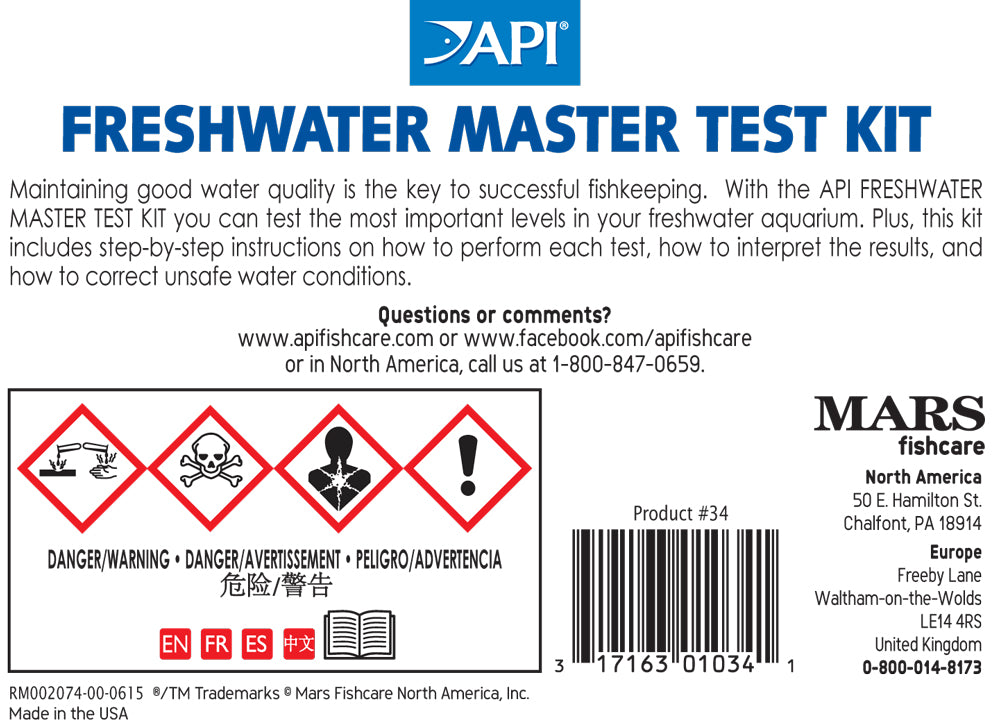 API FRESHWATER MASTER TEST KIT | Freshwater Test Kit