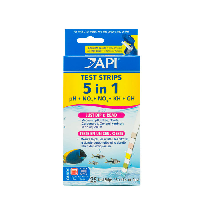 API 5-IN-1 TEST STRIPS For Sale | Freshwater &amp; Saltwater Aquarium Test