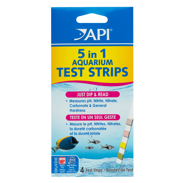 API Freshwater &amp; Saltwater Test Strips | API 5-IN-1 TEST STRIPS